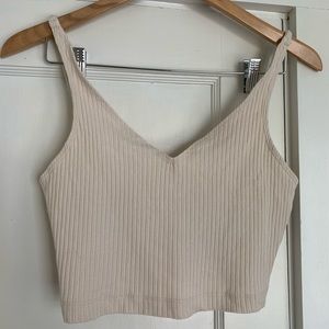Reformation ribbed crop top
